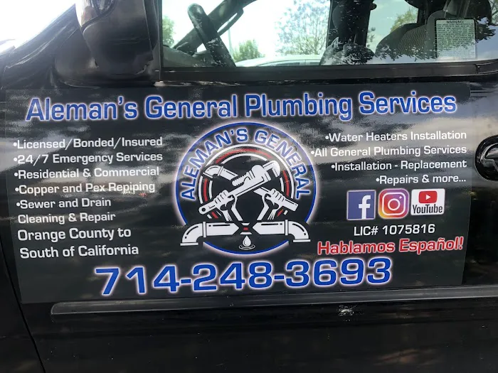 ALEMAN'S GENERAL PLUMBING SERVICES Picture 1