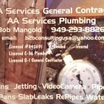 A A Services Plumbing & General Contractor, AA Plumbing Remodel LLC