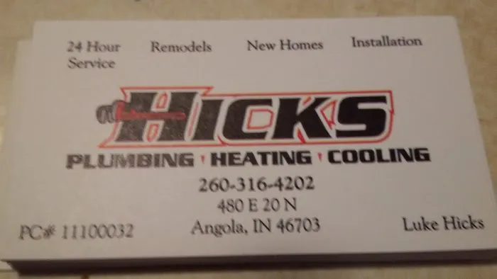 Hicks Plumbing, Heating And Cooling Picture 2