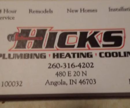 Hicks Plumbing, Heating And Cooling
