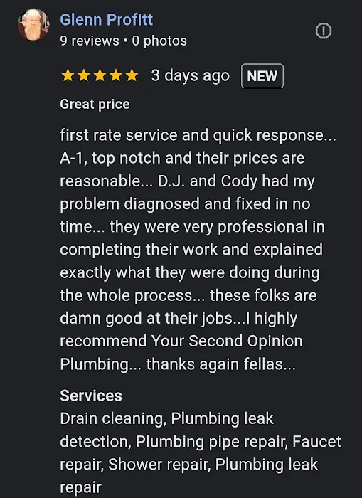 Your Second Opinion Plumbing Co. Picture 5