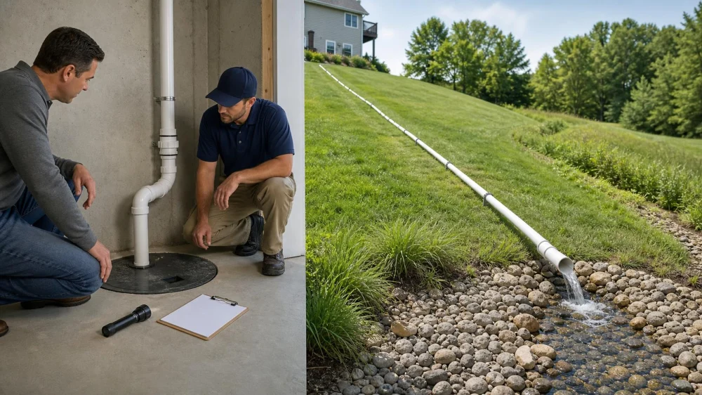 Sump Pump Discharge Line Checklist: Route Water Away Safely