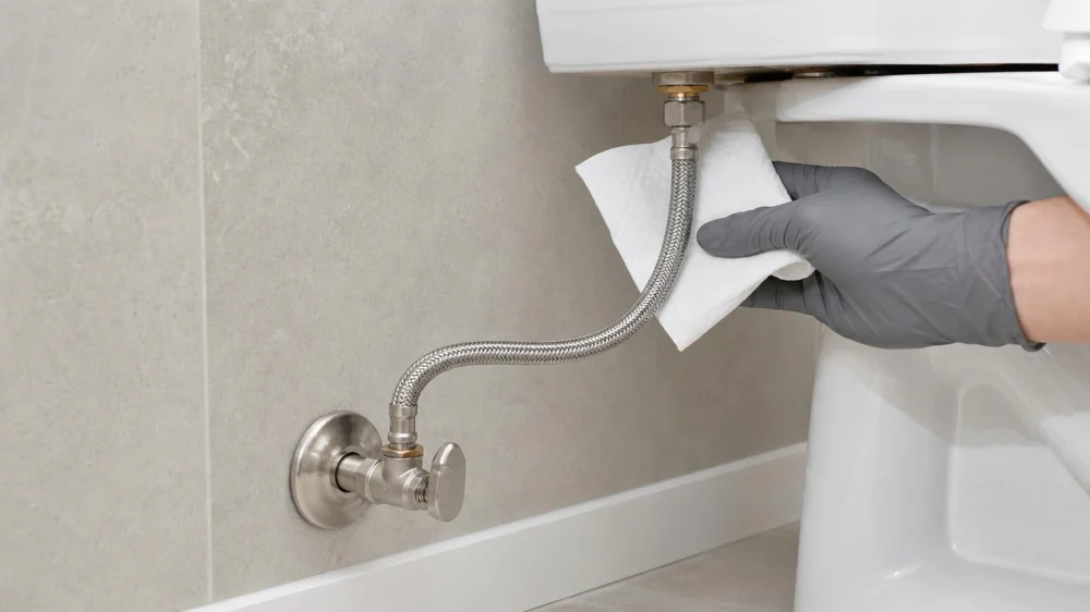 How to Inspect a Toilet Supply Line for Leak Risks
