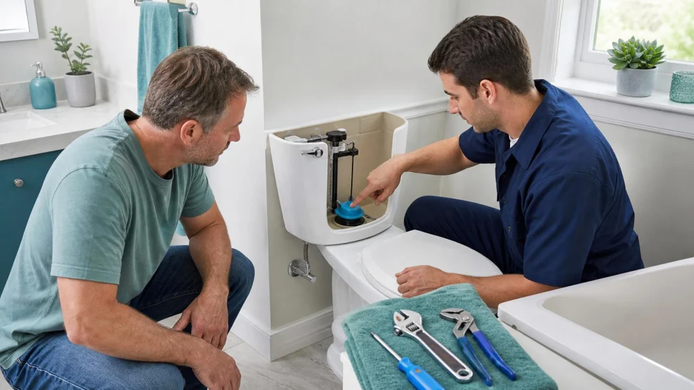 Toilet Runs Intermittently? Check the Flapper, Chain, and Fill Level