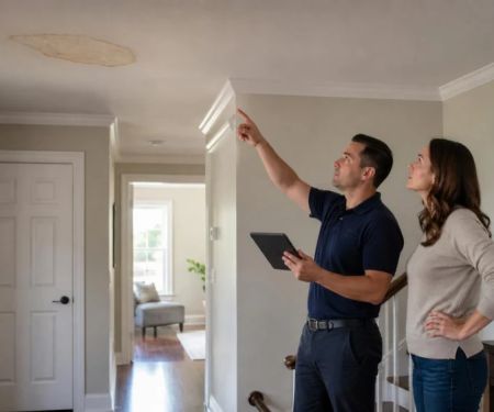 Ceiling Stain Below a Bathroom: Stop Use and Trace Clues