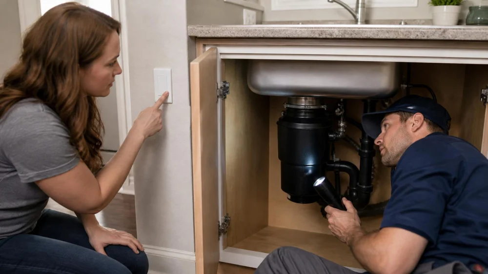 Garbage Disposal Jam: Switch Off Before Any Check