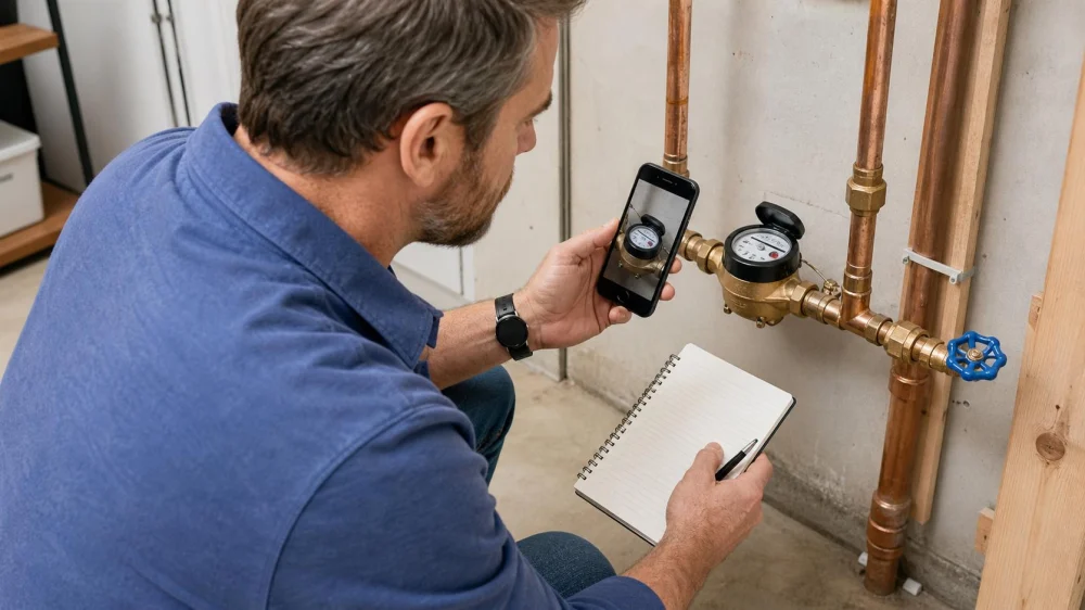 Water Meter Leak Check: Record the Dial Before Calling a Plumber