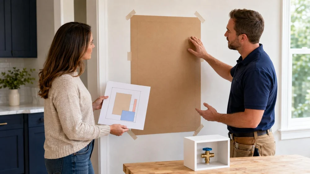 Plumbing Access Panel: Plan Size, Location, and Finish
