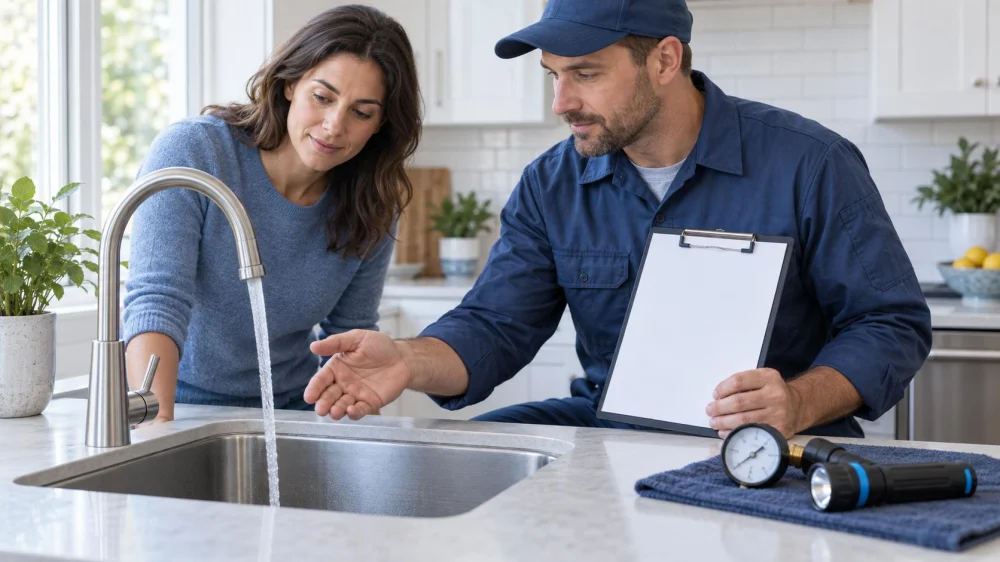 Low Water Pressure Log: Fixtures, Timing, and Safe Checks