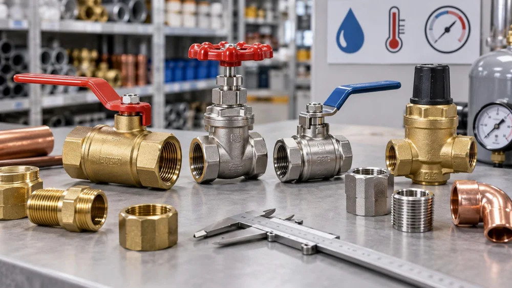 Plumbing Valve Purchase: Size, Material, and Pressure Rating
